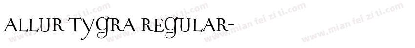 Allur TYGRA Regular字体转换